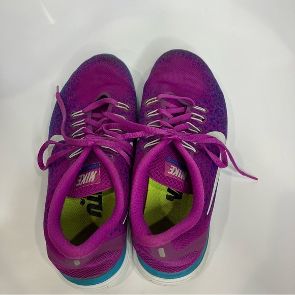 Nike free run sneakers purple blue white womens size 9.5 - Picture 5 of 9